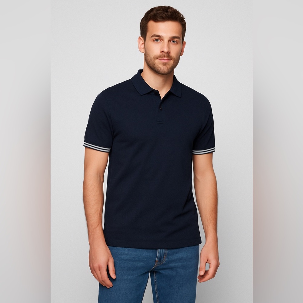 Hugo Boss Navy Blue Polo Shirt – Size XXL
